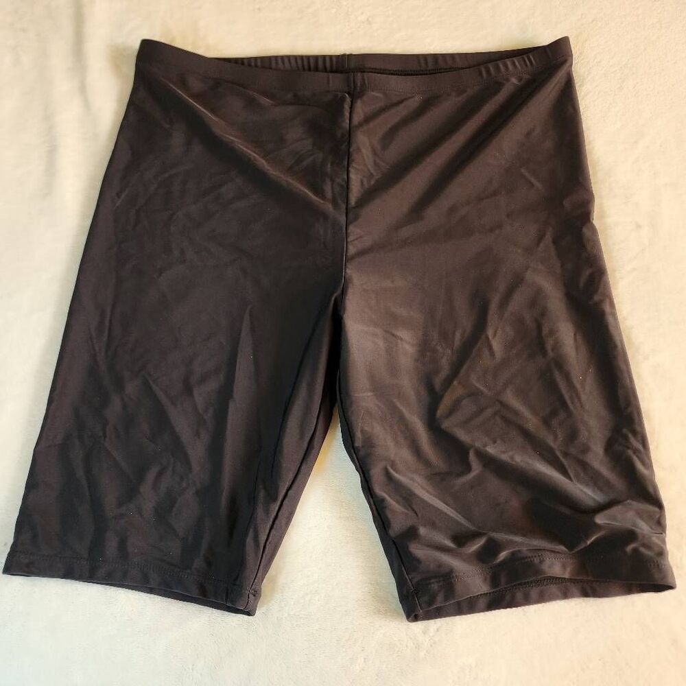 Unbranded Plus Size Black Swim Shorts NWOT